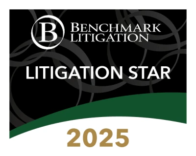 Recognized as Benchmark Litigation Star 2025