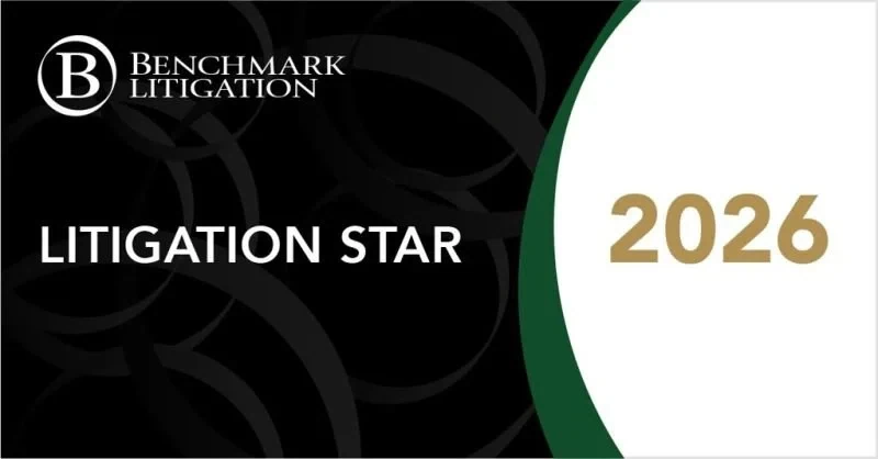 Recognized as Benchmark Litigation Star 2026