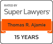 Accolade badge: SuperLawyer/tom ajamie 15 year superlawyer.png