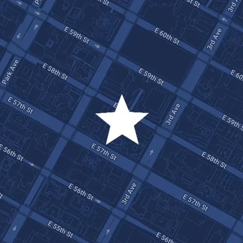 Map of location of Ajamie New York Office